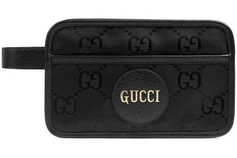 Gucci Off The Grid Cosmetic Case, Green, Nylon 